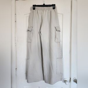 ZARA Beige Gray Cargo Sweat Pants Size M